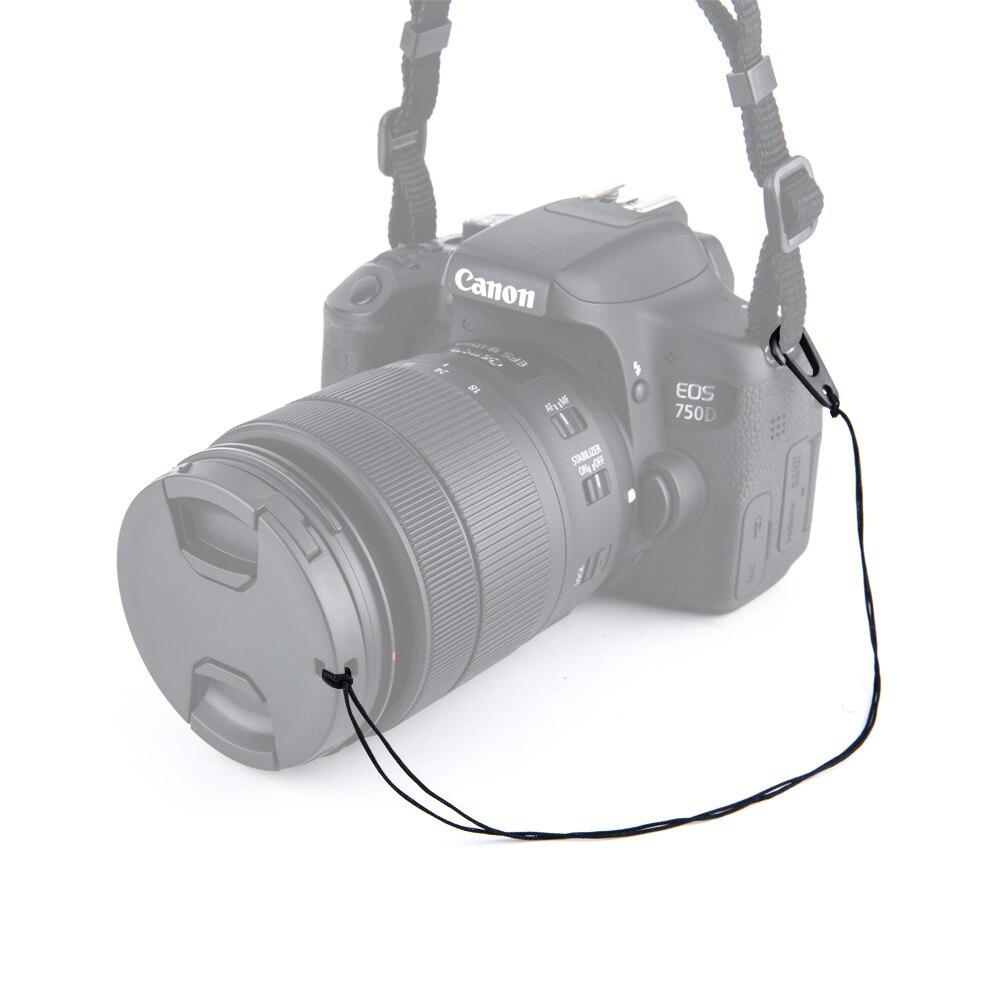 Tapa de lente frontal de cámara, Protector de filtro con gancho de seguridad, 43mm, 46mm, 49mm, 55mm, 58mm, 67mm, 77mm, 82mm, 86mm, 95mm, 1 ud.