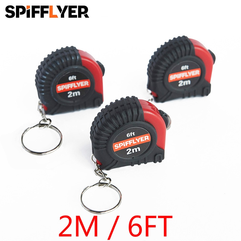 3pc 2M mini keychain tape measure small retractable measuring tape portable key chain keyring steel tape measure mesure measurer