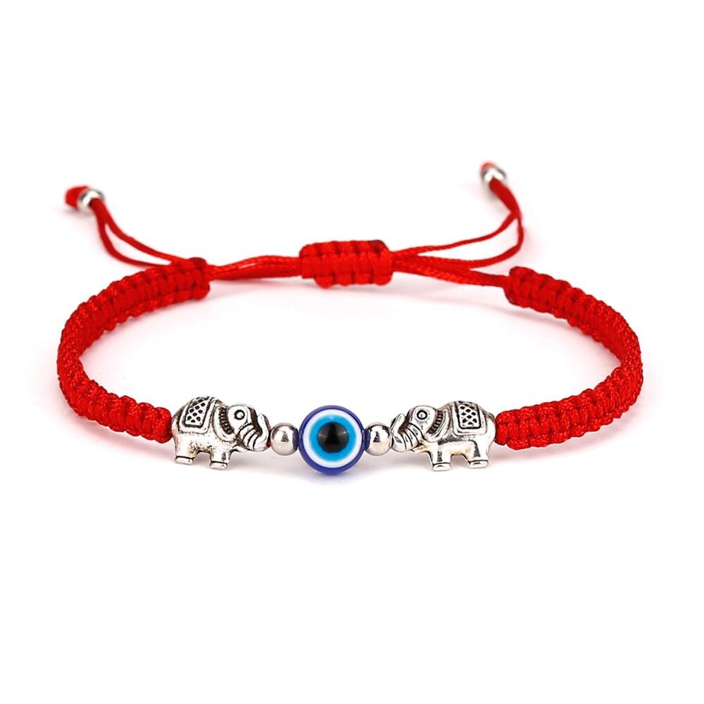 Lucky Rood Zwart String Discussie Armbanden Blue Evil Eye Charm Armbanden Vrouwen Handgemaakte Gevlochten Touw Geluk Sieraden: 2