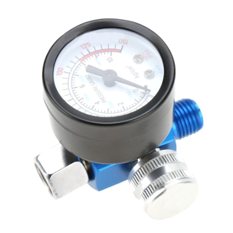 Industrial Grade Air Pressure Regulator 1/4" Air Paint Pressure Gauge with Air Compressor Control for VALVE Easy to Use