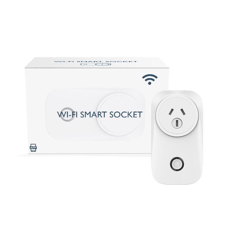 Smart Home WIFI Single Socket Smart Socket Support 40 Devices WiFi Control Smart Socket For IOS Android Smart Phone: AU Plug
