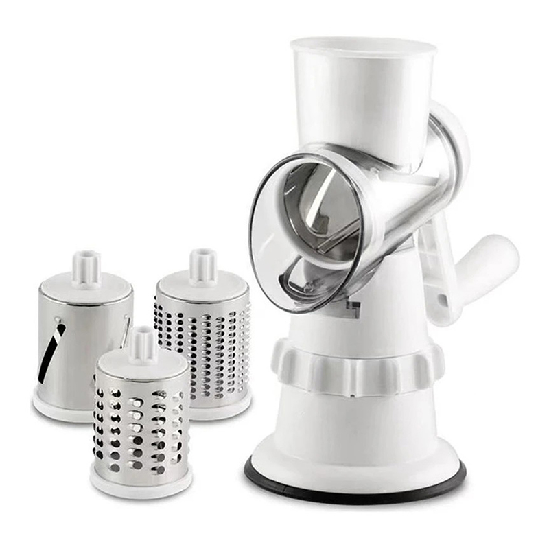 3 In 1 Vegetable Slicer Manual Kitchen Accessories Grater For Vegetable Cutter Round Chopper Mandolin Shredder Potato Home Kitch: Default Title