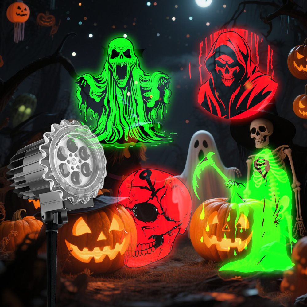 Kerst Sneeuwvlok Projector Halloween Decoratie Licht Buiten Sneeuwval Projector Lamp Party Kerst Patio Landschap Tuin Decor: Warm Light / eu-stekker