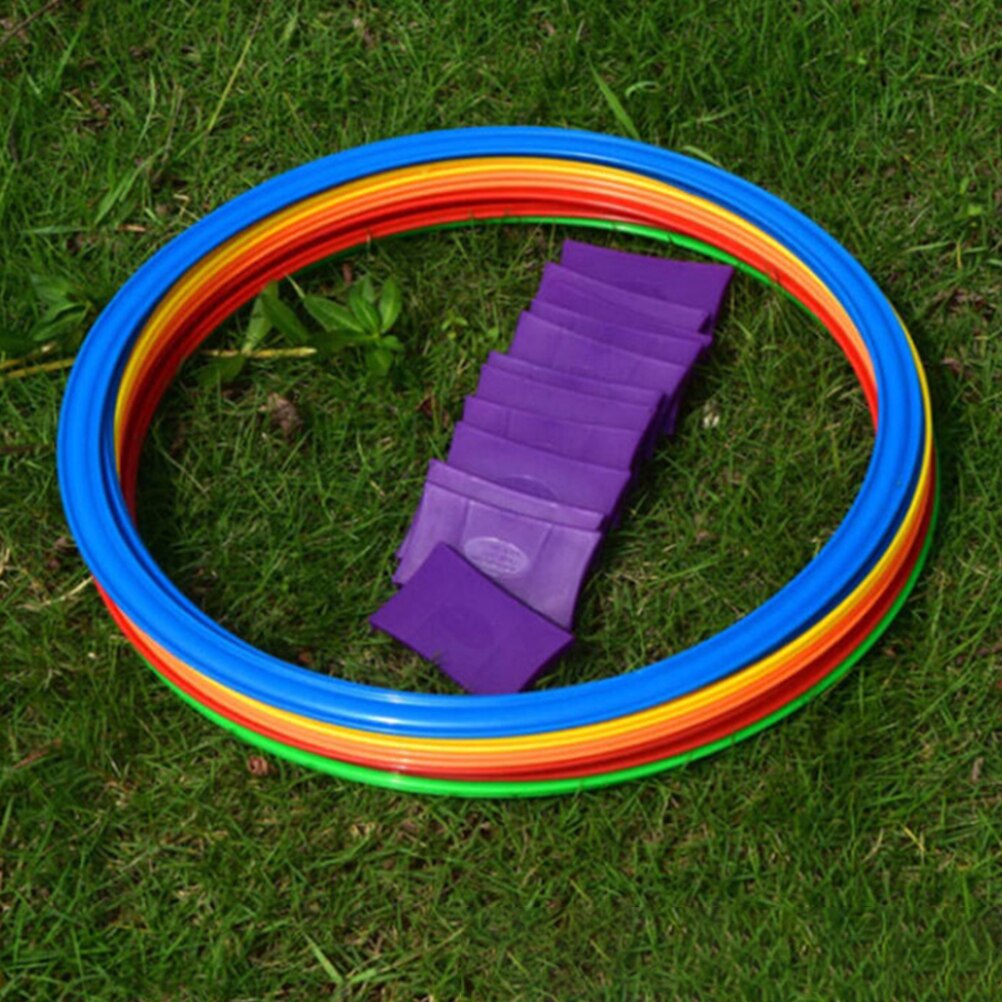 Rooster Jump Hopscotch Ring Set Hopscotch Ring Game Speelgoed Multi-Gekleurde Plastic Ringen Connectors voor Indoor of Outdoor Spelen