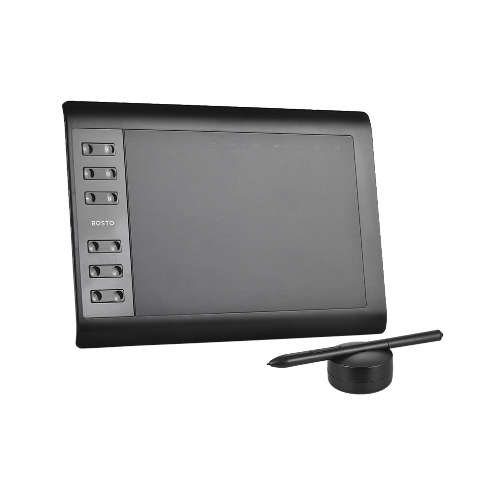 Tableta Digital Bosto 1060 Plus 10 ''* 6'' 8192 Nivel de presión tableta gráfica Tabla de dibujo pintura tablero de escritura tableta Pad