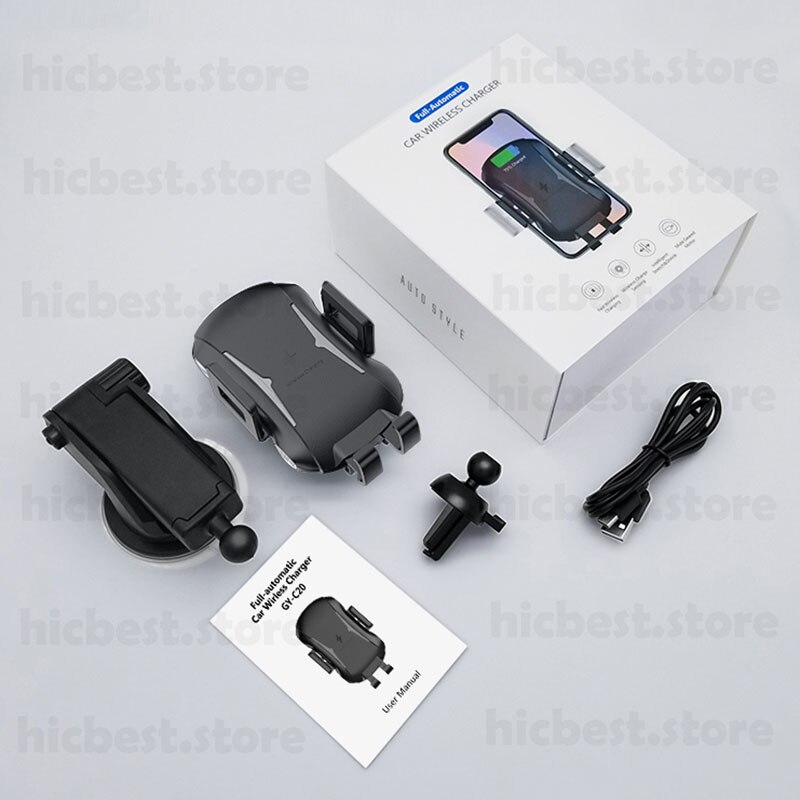 10W Auto Draadloze Inductie Oplader Voor Iphone Samsung Auto Draadloze Opladen Autolader Voor Iphone 8 X Xr Xs samsung S8 S9 S10