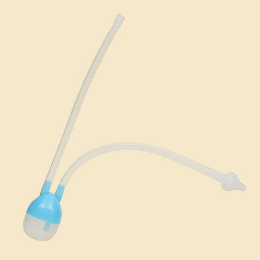 Pudcoco Brand Baby Safe Nose Cleaner Vacuum Suction Nasal Mucus Runny Aspirator: Blue