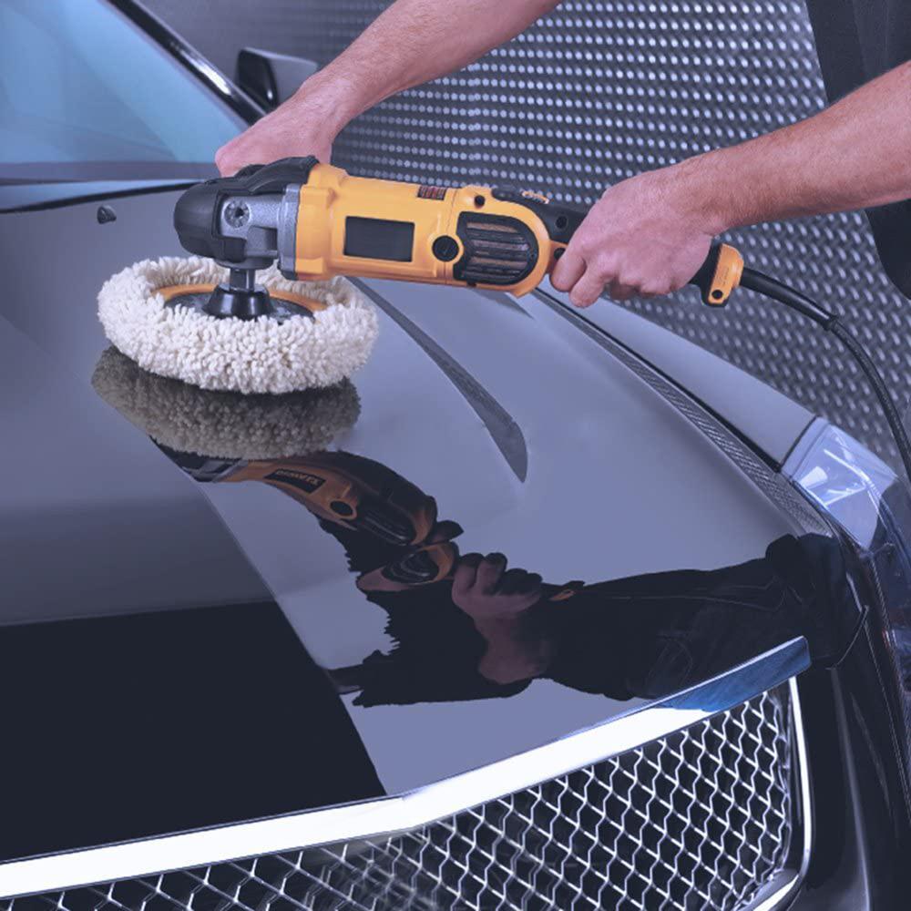 22 capas de almofada de polimento de carro dos pces com o velo coral de microfibra que lustra bonnets que enceram bonnets para o polidor do carro de 9-10 polegadas