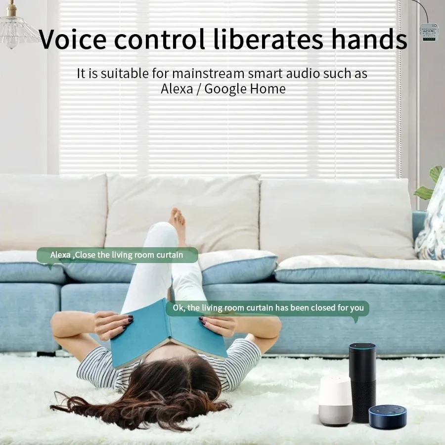 Germa tuya inteligente wifi cortina interruptor r433mhz controle remoto controle de voz com alexa google casa para persiana elétrica