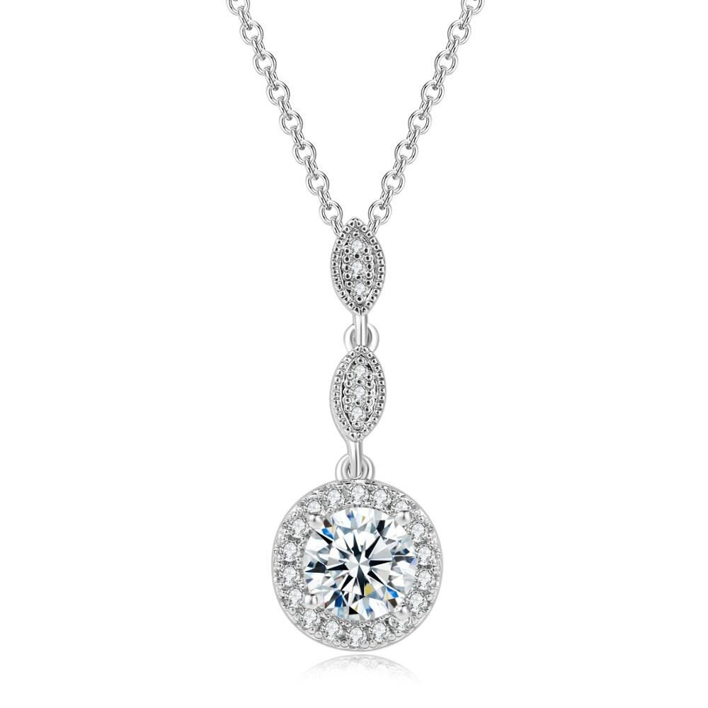Zhouyang Top ZYN428 Cz Rose Gold Kleur Hanger Sieraden Gemaakt Met Oostenrijk Crystal Elements: Platinum Plated