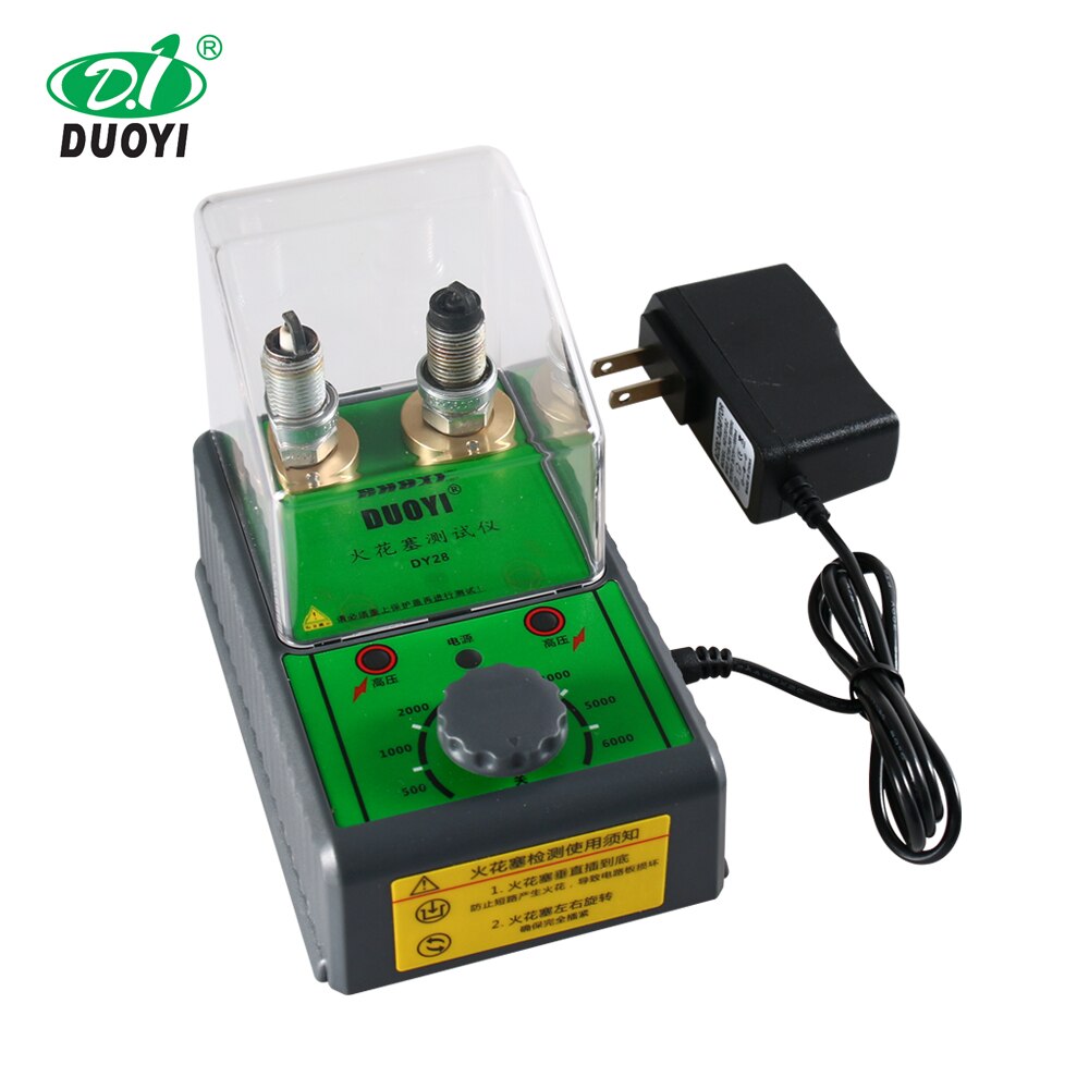 DUOYI DY28 Dual Hole Car Spark Plug TesterLgnition Plug Analyzer Tools For 12V Gasoline Vehicles Petrol Car Ignition Testers