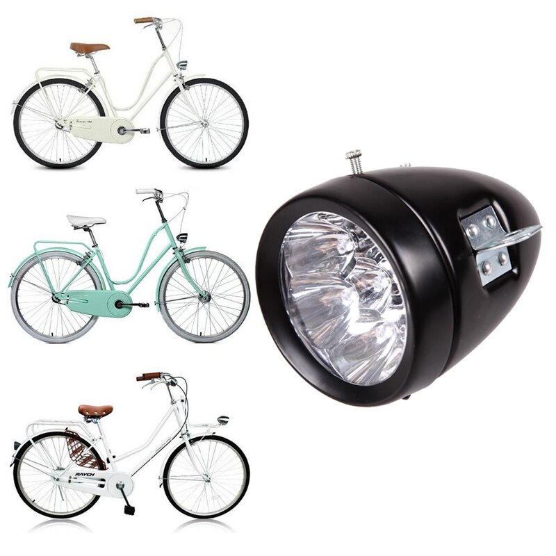 Retro Vintage 6 LED Bicycle Bike Front Light Headlight Adjustable 160 Degree Cycling Mountain Bike Head Lamp With Bracket