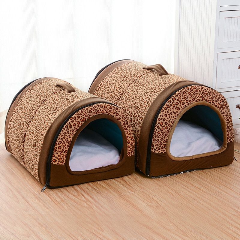 Niche pliable pour animaux de compagnie, niche avec tapis, lit pour chien, chat, chiot, petit, moyen gabarit, Chihuahua, coussin
