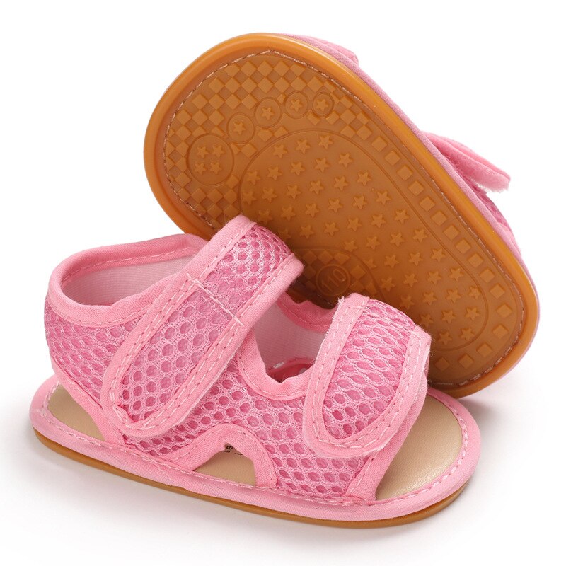Sandales d'été en maille pour -né, filles et garçons, respirantes et confortables, antidérapantes, à semelle souple, pour nourrissons et tout-petits