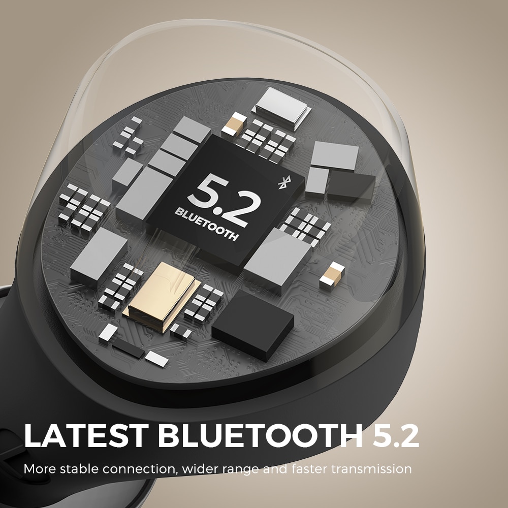 SoundPEATS Mini Wireless Earbuds Bluetooth 5.2 Headphones in-Ear Stereo Earphones with Speech AI Noise Cancellation for Calls