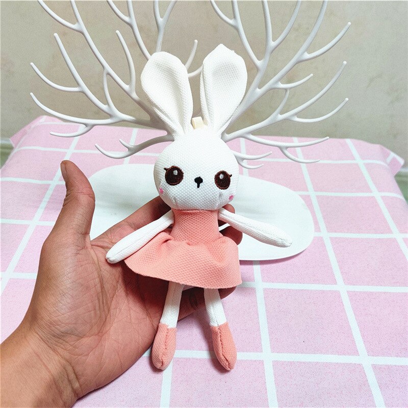 20 Stks/partij 20Cm Leuke Grote Ogen Leuke Konijn Gevulde Pop Knuffel Kleine Hanger Meisje Pop