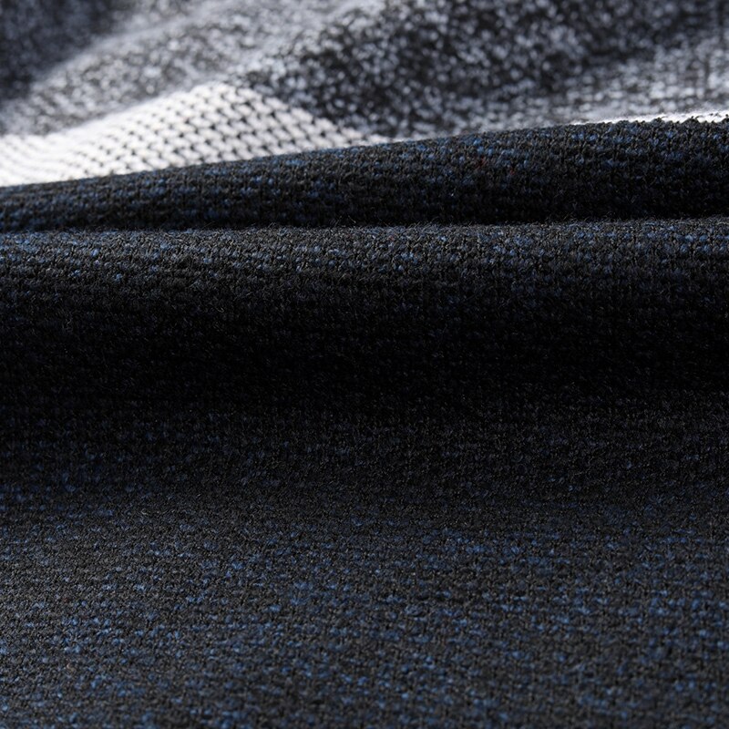 Vestes tricotées en Patchwork pour hommes, épais, confortable, pull à manches longues, manteau , tendance automne