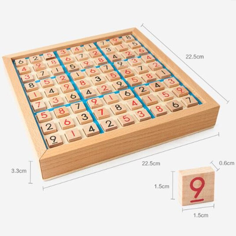 Lasten sudoku shakki pyökki kansainvälinen tammi kokoontaitettava pelipöytä lelu oppiminen &amp; koulutus pulmalelu