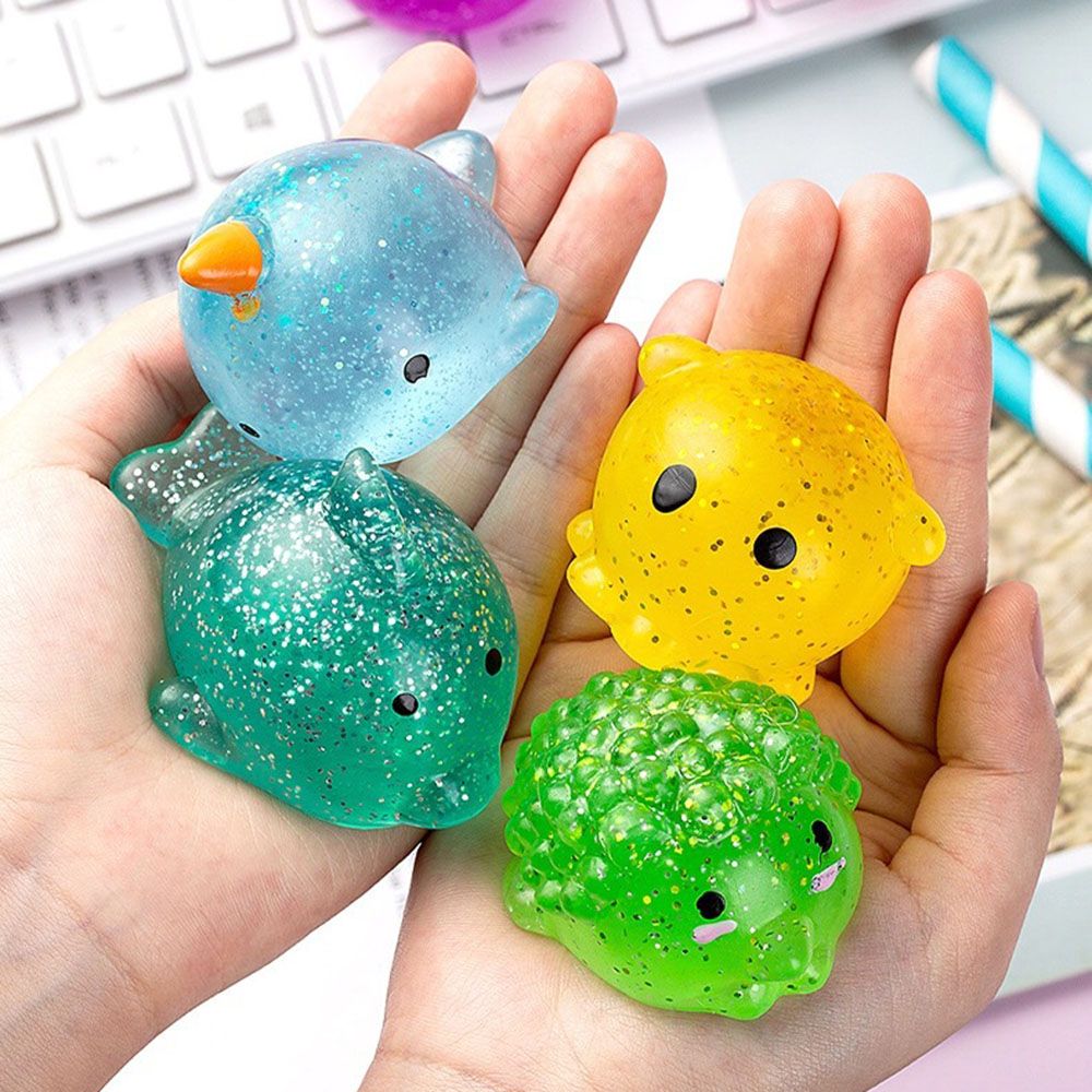 Juguetes blandos de Mochi para niños y adultos, mordedores blandos de animales para apretar, novedad, curación, diversión, juguete para aliviar el estrés, decoración, 1 ud.