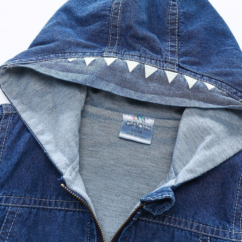 2 3 4 5 6 7 8 Y Kids Jas Dinosaurus Denim Jongens Jassen Herfst Casual Hooded Kids Uitloper kinderen Kleding Jongen Windjack