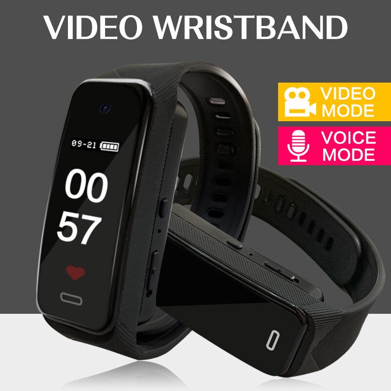 Digital Voice Recorder Fitness Armband mit Voller HD 1080p Kamera Smart Armband Tragbar Körper Kamera-50% OFF