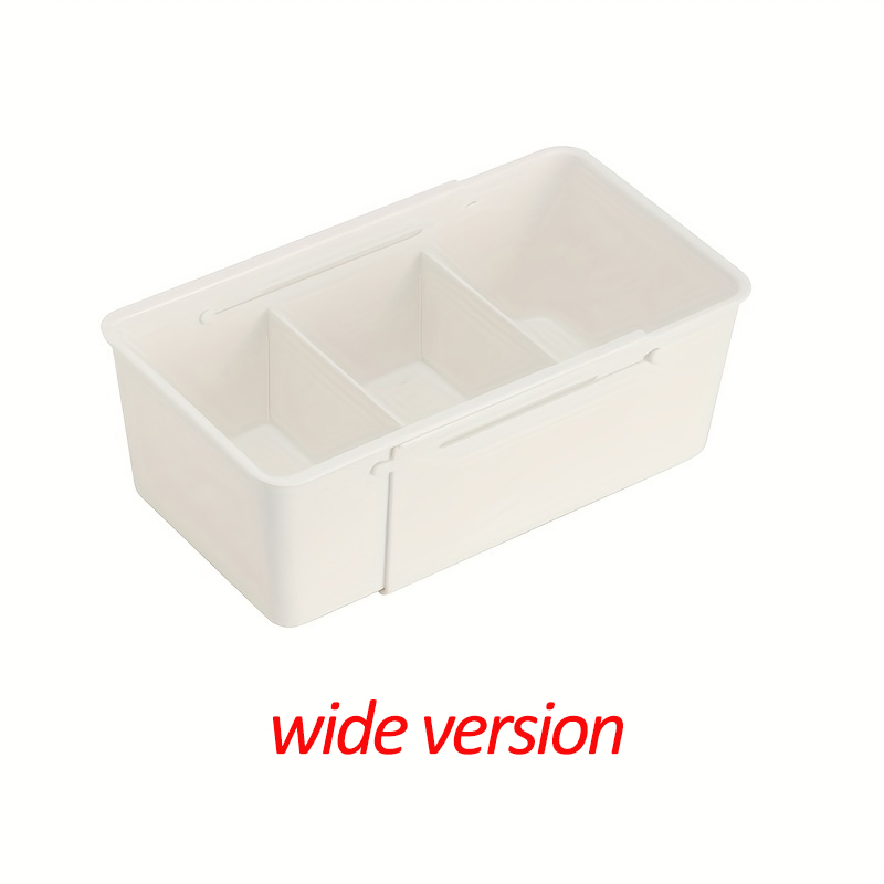Caja de almacenamiento de compartimentos ajustable, cajón de almacenamiento retráctil funcional para el hogar con divisor de compartimentado: Castaño