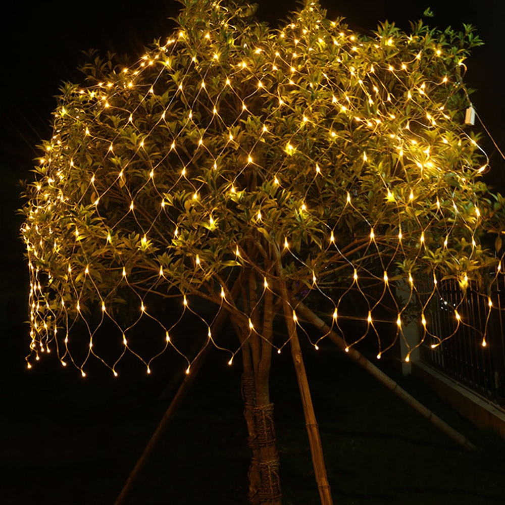 6 x 4m led nätmaskor fe string ljus julgirland fönster gardin fe ljus bröllopsfest ljus