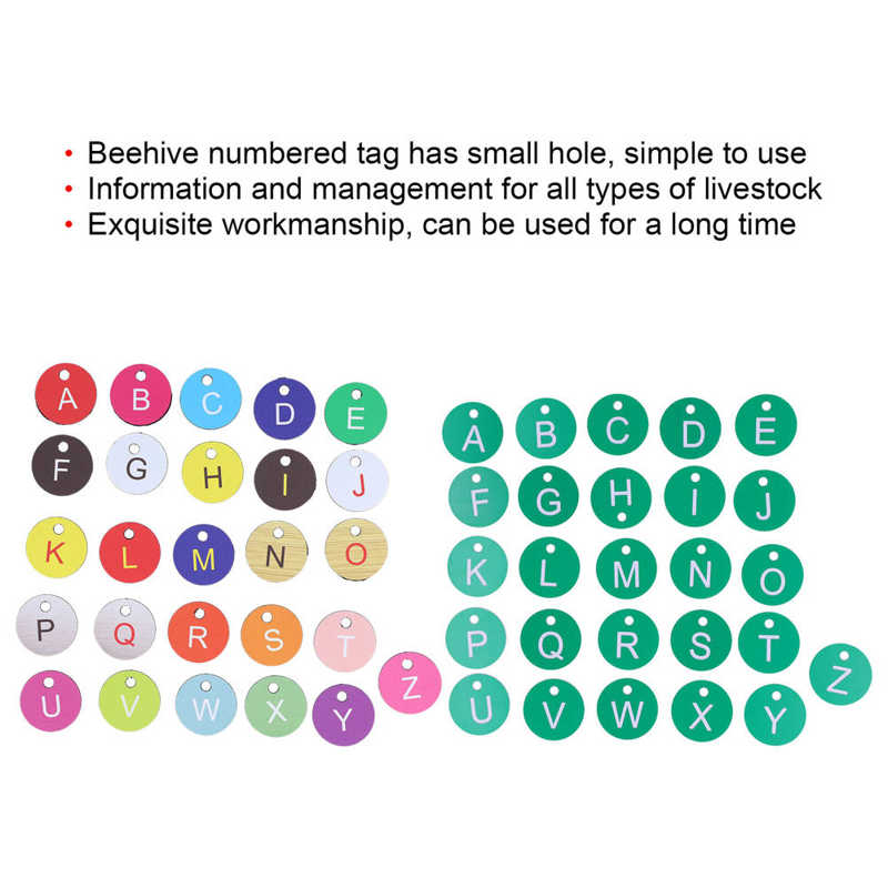 Étiquette numérotée pour ruche, avec trou, pour élevage d&#39;animaux et ferme