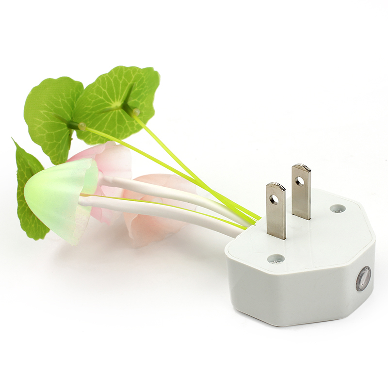 Europese stekkersensor LED Mooie lichtsensor Romantische abajur infantil Paddestoel Nachtlampje Dromen verlichting: Bruin