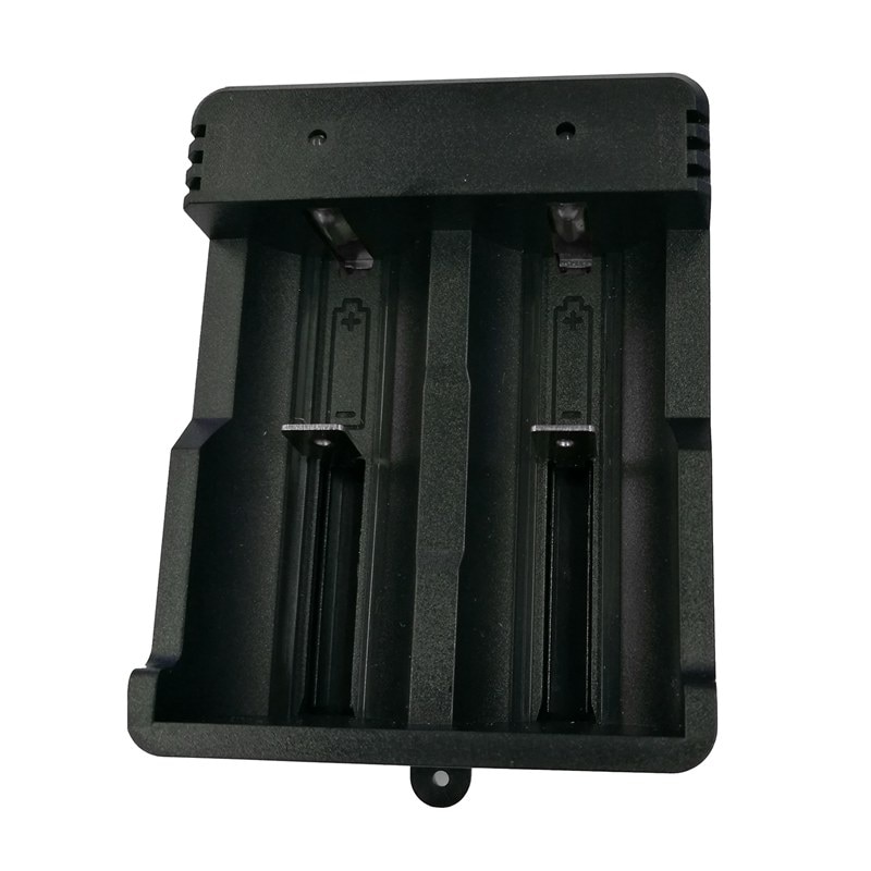 18650 26650 Dual rechargeable battery charger with packing line with charging cable Plastic 13.5*8.5*4.2cm: Default Title