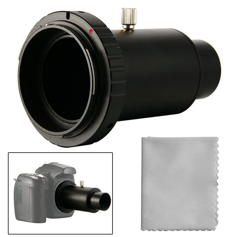Adaptador de cámara para telescopio, 1,25 ", tubo de extensión, anillo en T para Canon EOS Metal