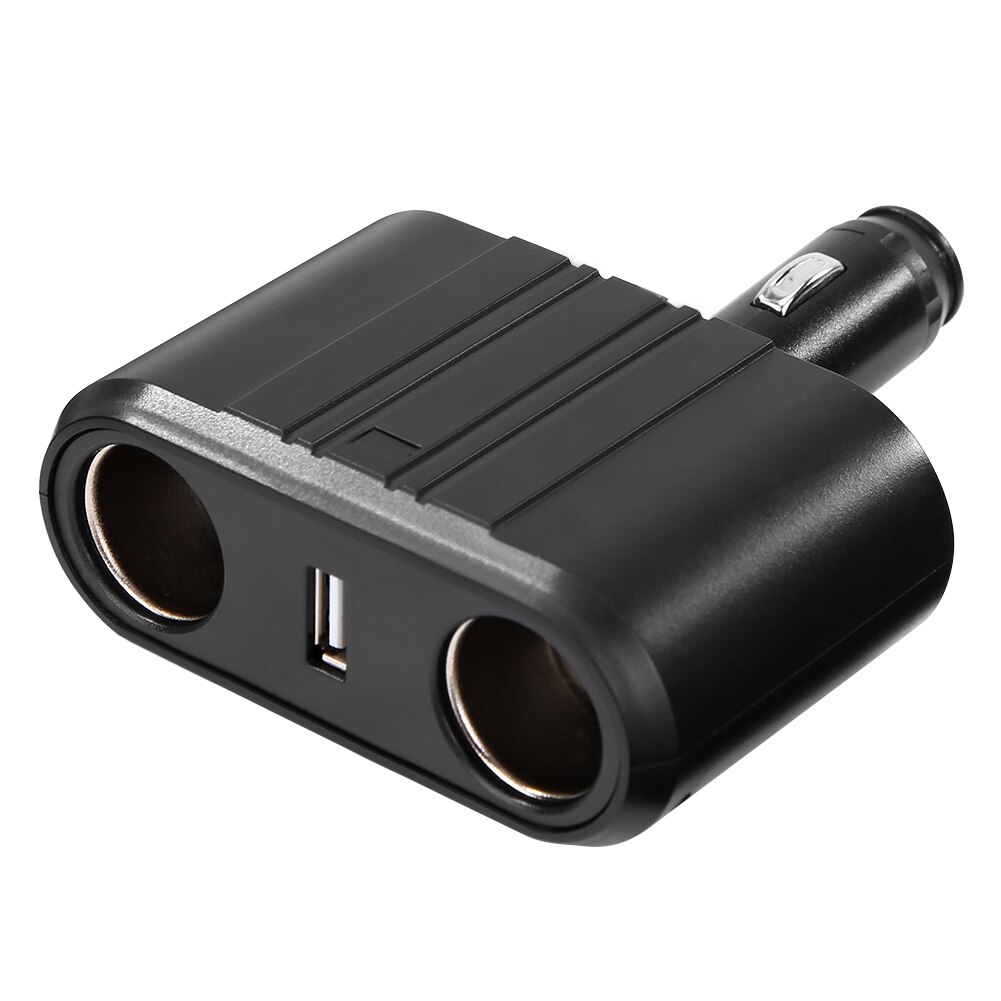 V16 HD Car Cigarete Lighter 80W 2 Way 12V 24V Socket Splitter 3.5A USB Charger for Outdoor Personal Car Accessories