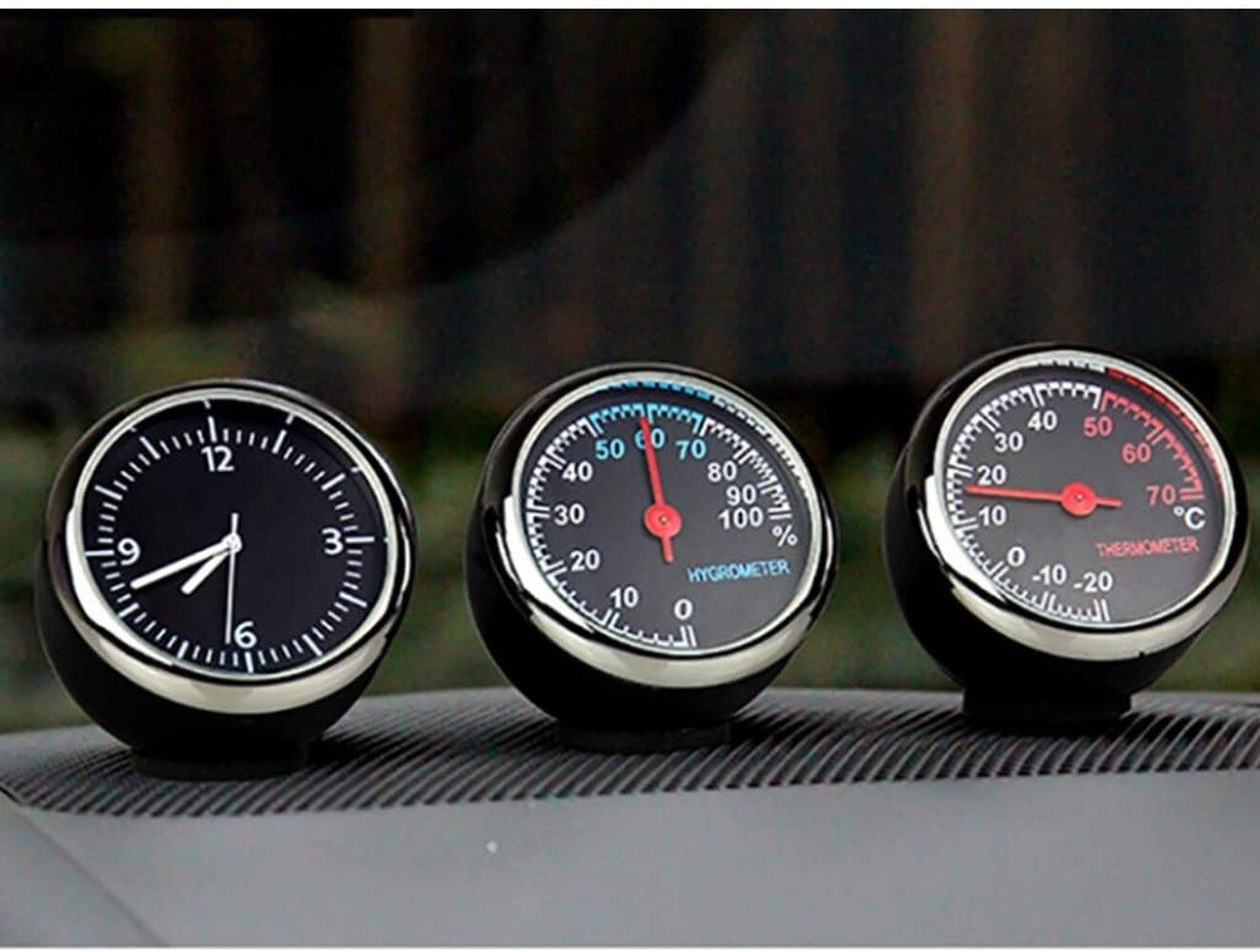 Auto Auto Digitale Klok Auto Thermometer Hygrometer 2 Pcs
