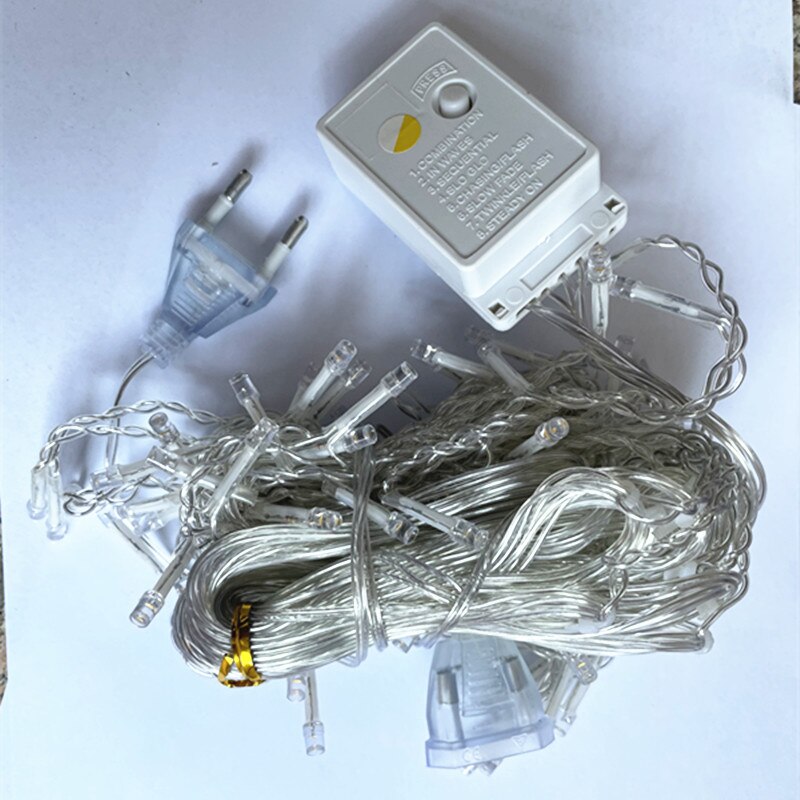 5M Waterproof Street Garland LED Curtain Icicle Light Droop 0.4-0.6m AC 220V/110V Festoon Year Christmas Lights for Outdoor