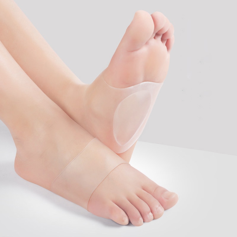 1 Pair Arch Support Insole Insert Gel Set Soft Silica Gel Sleeves For Plantar Fasciitis Support & Flat Foot Support Flatfoot: 1