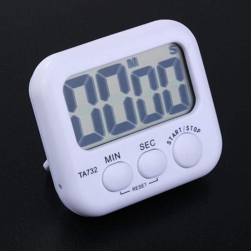 LED Digital Electric Kitchen Countdown Magnetic Alarm Clock Gadgets Timer Back Stand Cooking Timer Count UP Universal Tools