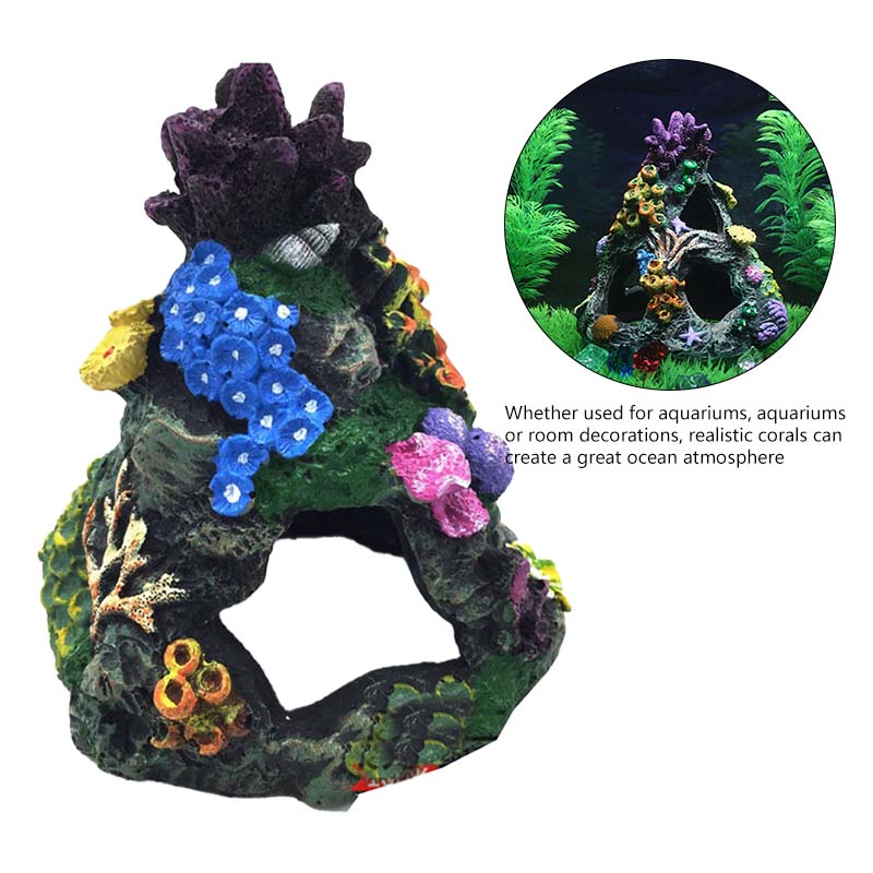 Photo inspiration: Saltwater Aquarium Safe Decorations Reference: 1Pcs Resin Coral Cave Decor Aquarium Coral Decor A