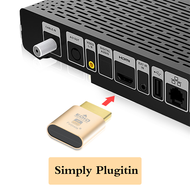 HDMI Dummy Plug | Headless Ghost Display Emulator with DDC/EDID|1080p@60Hz/2K 144Hz/4K@60Hz|Windows/Mac/Linux PC Desktop Support