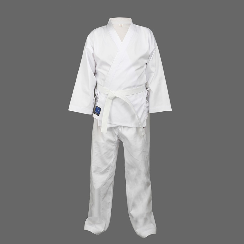 Mester officiel wkf kata karate uniform - hvid størrelse 120-190cm
