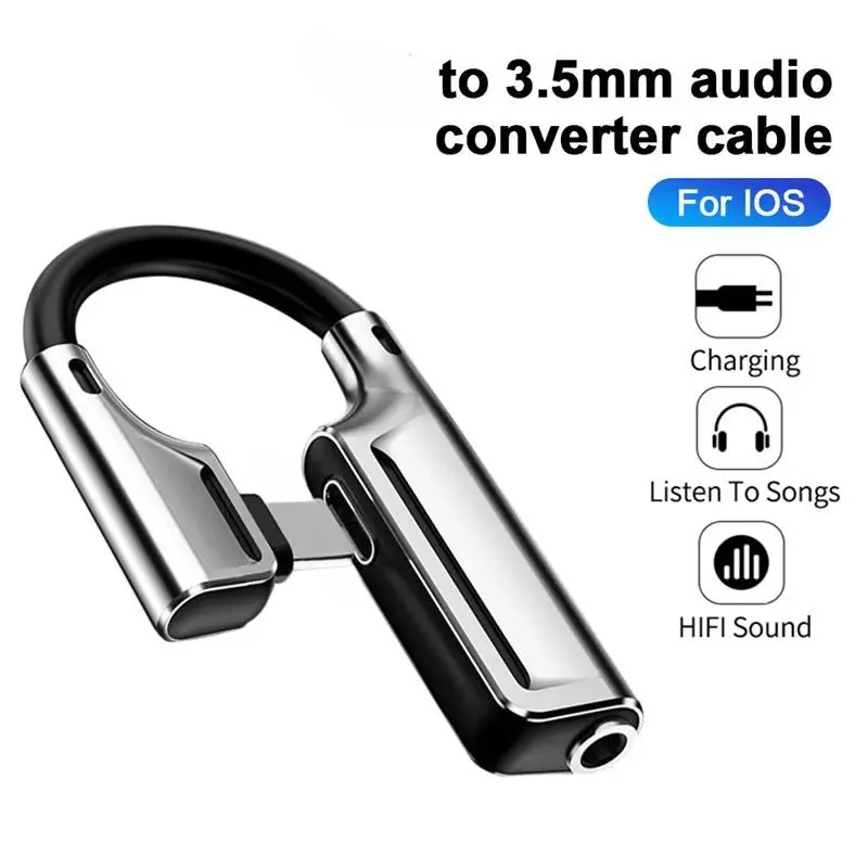 8-poliges bis 3,5-mm-Buchse-Aux-Kabel für iOS-Adapter-Kopfhörer anschluss für IP 14 13 12 Profi 7 8 Plus für iOS 14 über dem Ladekabel