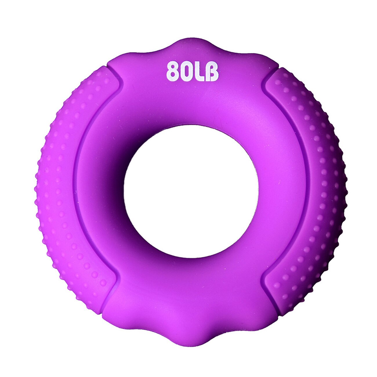 Strength Hand Gripper Grip Siliconen Ring Hand Weerstand Band Vinger Pols Training Carpaal Expander 20lb-100lb Oefening Gym: Paars