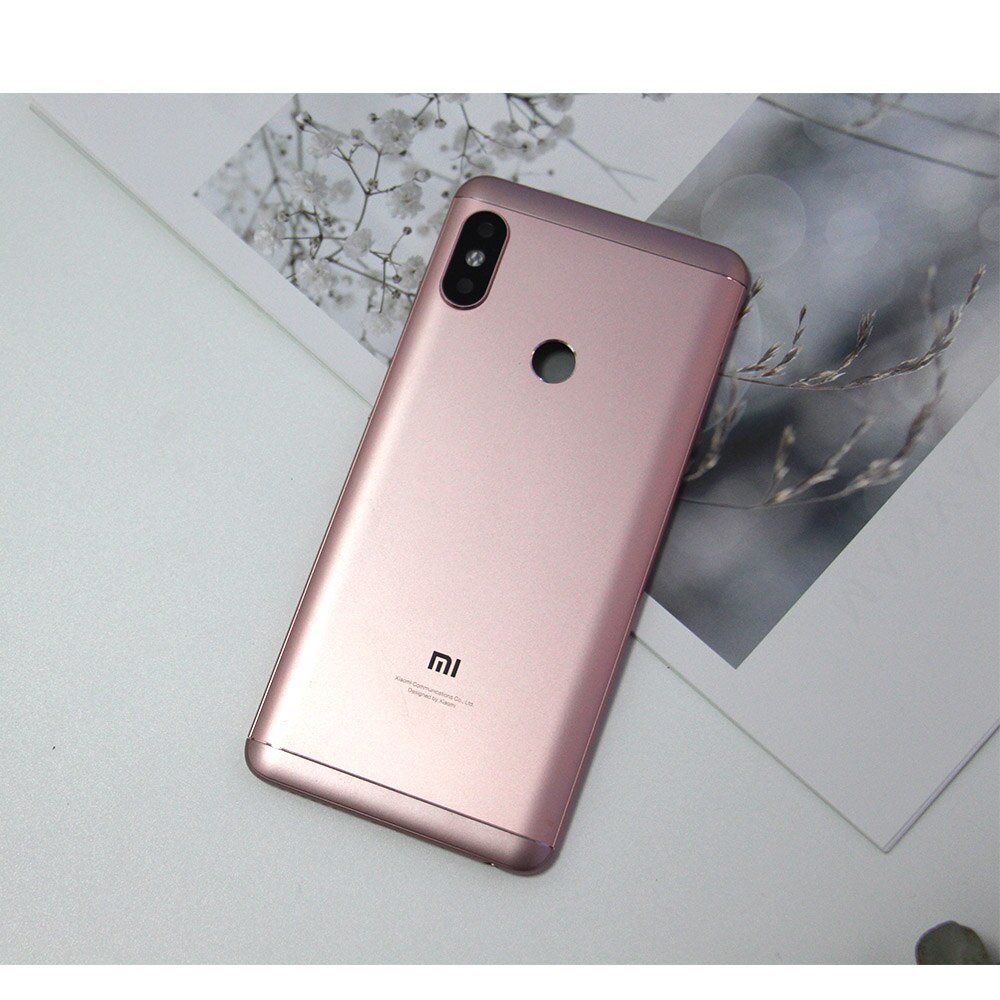 E-familie Gehäuse Für Xiaomi Redmi Hinweis 5 Pro Note5 Metall Batterie Zurück Abdeckung Ersatz Teile Fall Mit Objektiv tasten & werkzeuge: Pink