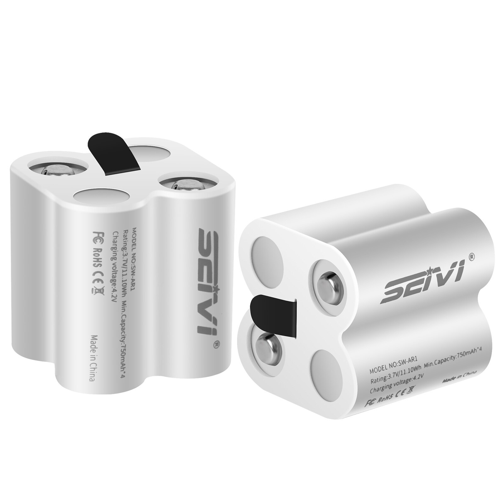 Arlo Oplaadbare Batterij 2 Pack Met Lader Compatibel Met Arlo Wireless Security Camera (VMK3200/VMC3030/VMS3330/3430/3530/)