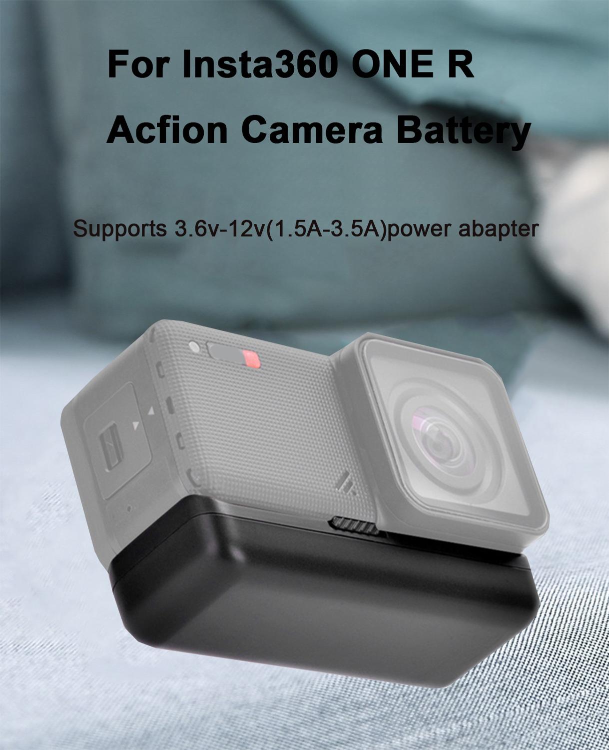 til insta 360 en  r 1300 mah batteri eller hurtiglader til insta 360 r kameratilbehør