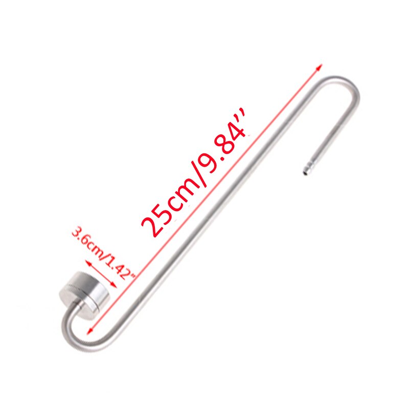 Aquarium Ultra Thin Stainless Steel CO2 Diffuser Excellent CO2 Dissolve Rate: L250