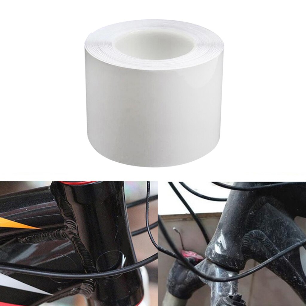 Protector de arañazos para cadena de bicicleta, cinta protectora transparente, 1M