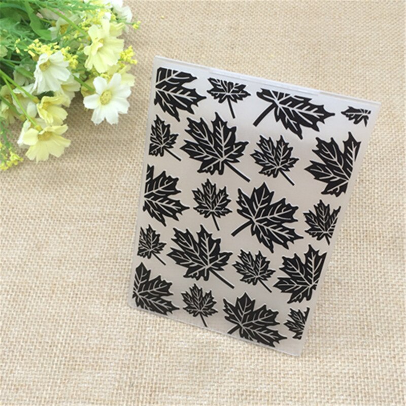 PLASTIC EMBOSSING FOLDER leaves scrapbook album card packing decoration cutting dies paper craft stencils