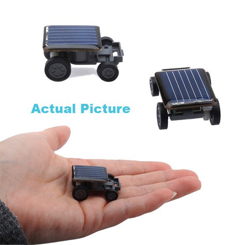 Minsta minibil solenergi leksaksbil racer pedagogisk pryl barn barnleksaker