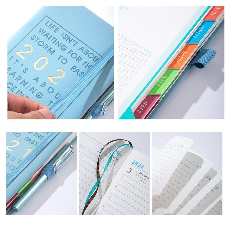 Academic Daily Planner Monthly and Weekly Dated Calendar Organizer Book A5 Thicker Paper 400 Pages NOV99