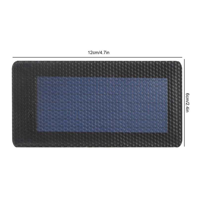 Panel Solar de silicio amorfo, 12x6cm, 2V, 0,3 W, película fina Solar, Flexible, dispositivos de baja potencia de celda pequeña